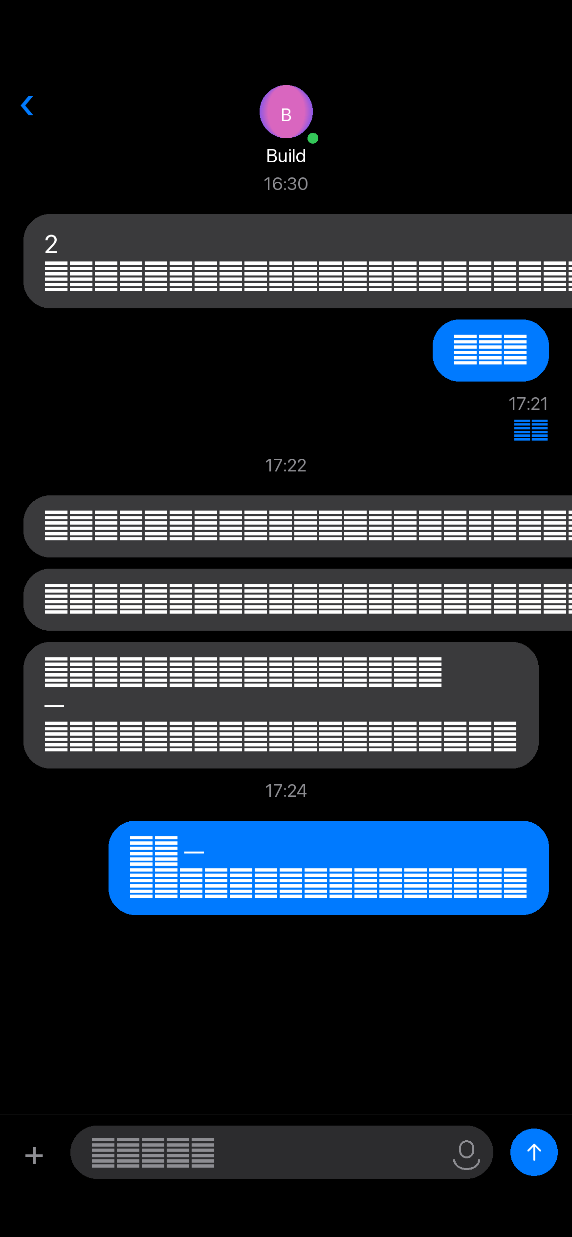 プッシュ対応返信のエージェント会話